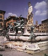 AMMANATI, Bartolomeo Fountain of Neptune oil on canvas